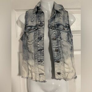 Silver Jeans ombré acid washed vest size S